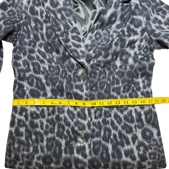 Banana Republic | Women | Petite Leopard Print Wool Blend Top Coat | Size XS - Picture 6 of 16